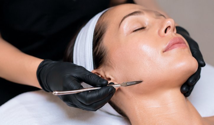 Dermaplaning Facial for Face and Neck - Beauty & Spas by Pampered Peach Wax Bar Naples