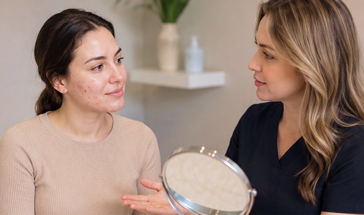 Acne Correction Facial with Dermaplaning and PCA Peel Plus by Pampered Peach Wax Bar Naples, FL - Beauty & Spas by Pampered Peach Wax Bar Naples
