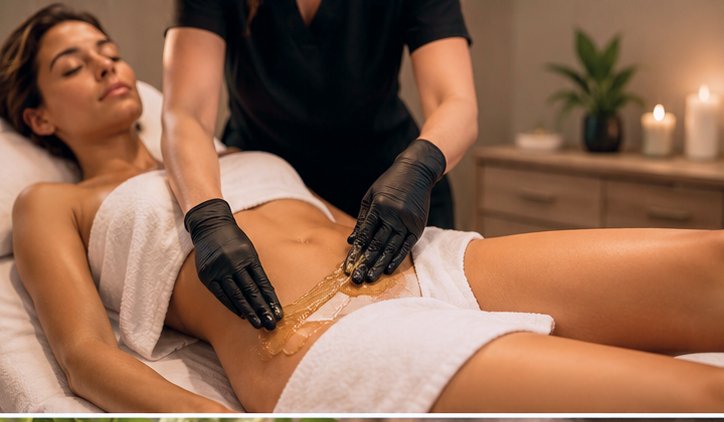 Brazilian Sugaring with Stem Treatment by Pampered Peach Wax Bar Naples, FL - Beauty & Spas by Pampered Peach Wax Bar Naples